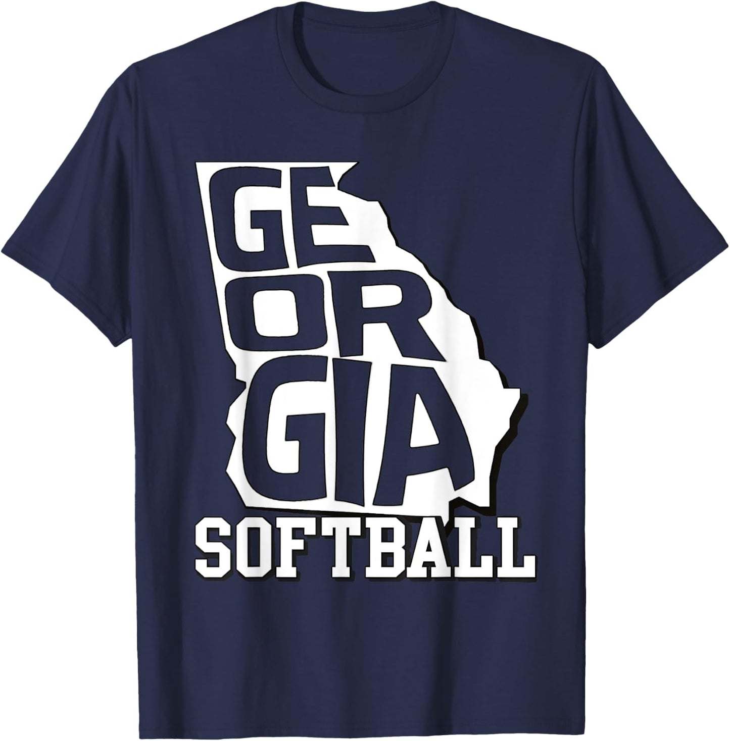 Georgia Softball T-Shirt - T-Shirt | Navy