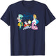 Disney Alice in Wonderland Group Shot & Logo T-Shirt - T-Shirt | Navy