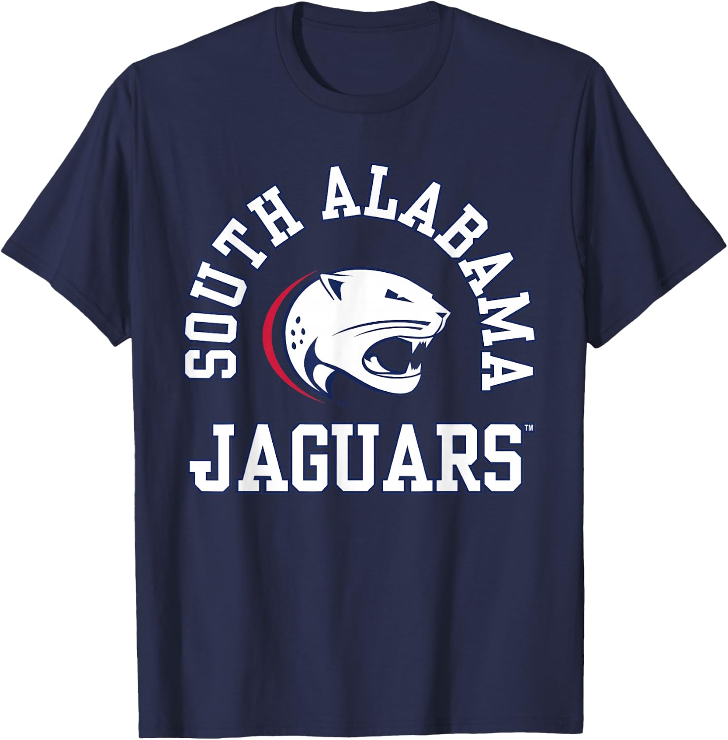 South Alabama Jaguars | Official NCAA Merch | NCAFSAL03 T-Shirt - T-Shirt | Navy