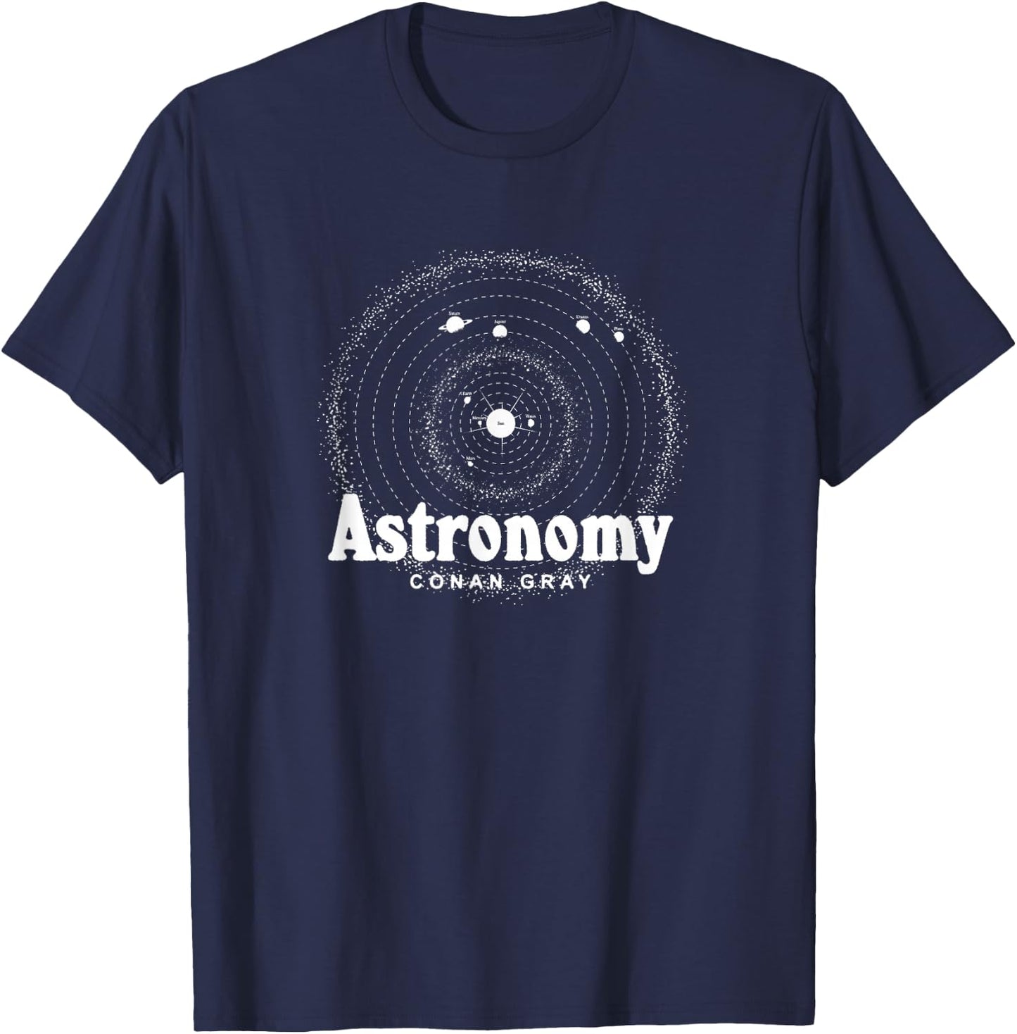 Conan Gray Official Astronomy - Black, Small, -Adults T-Shirt - T-Shirt | Navy