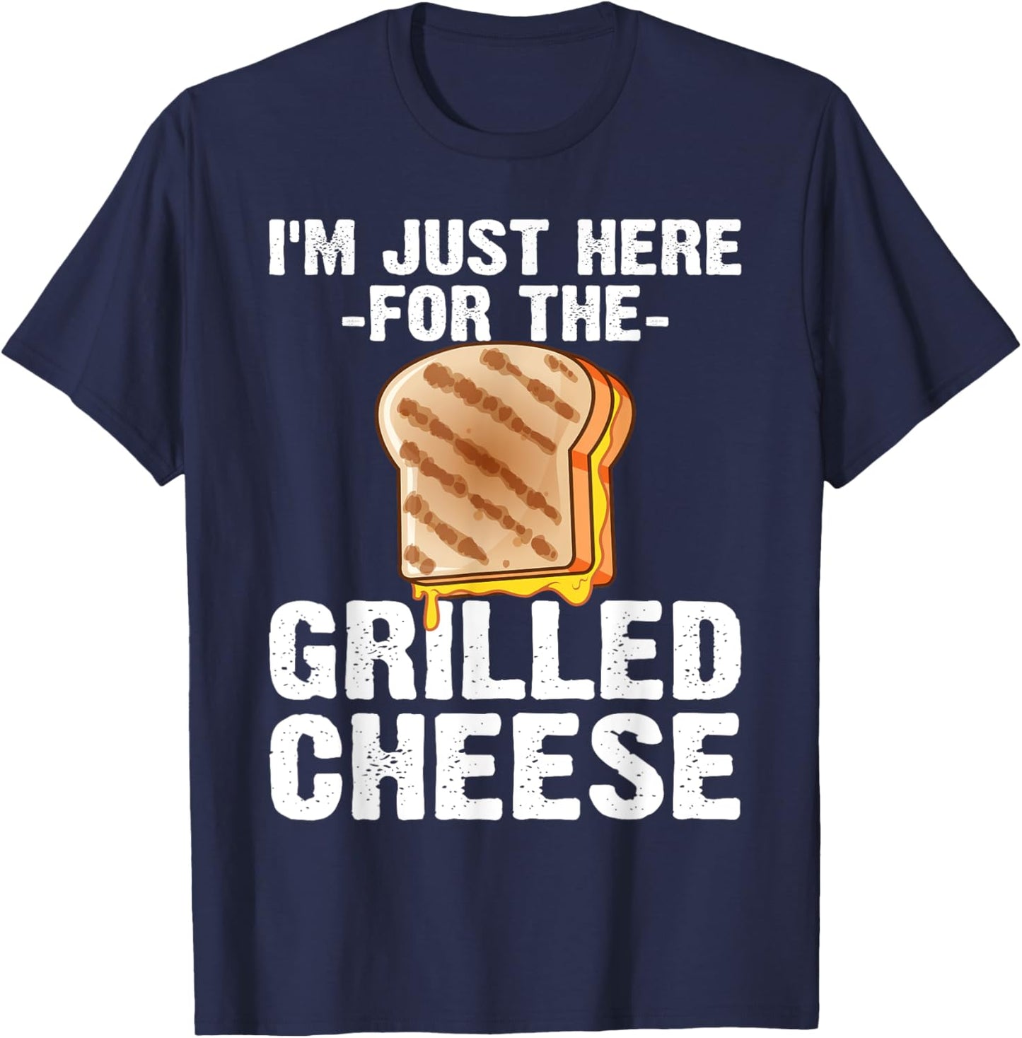 Cute Grilled Cheese Women Kids Grilled Cheese Lover T-Shirt - T-Shirt | Navy