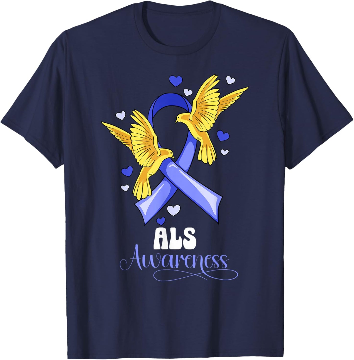 Als Awareness T-Shirt - T-Shirt | Navy