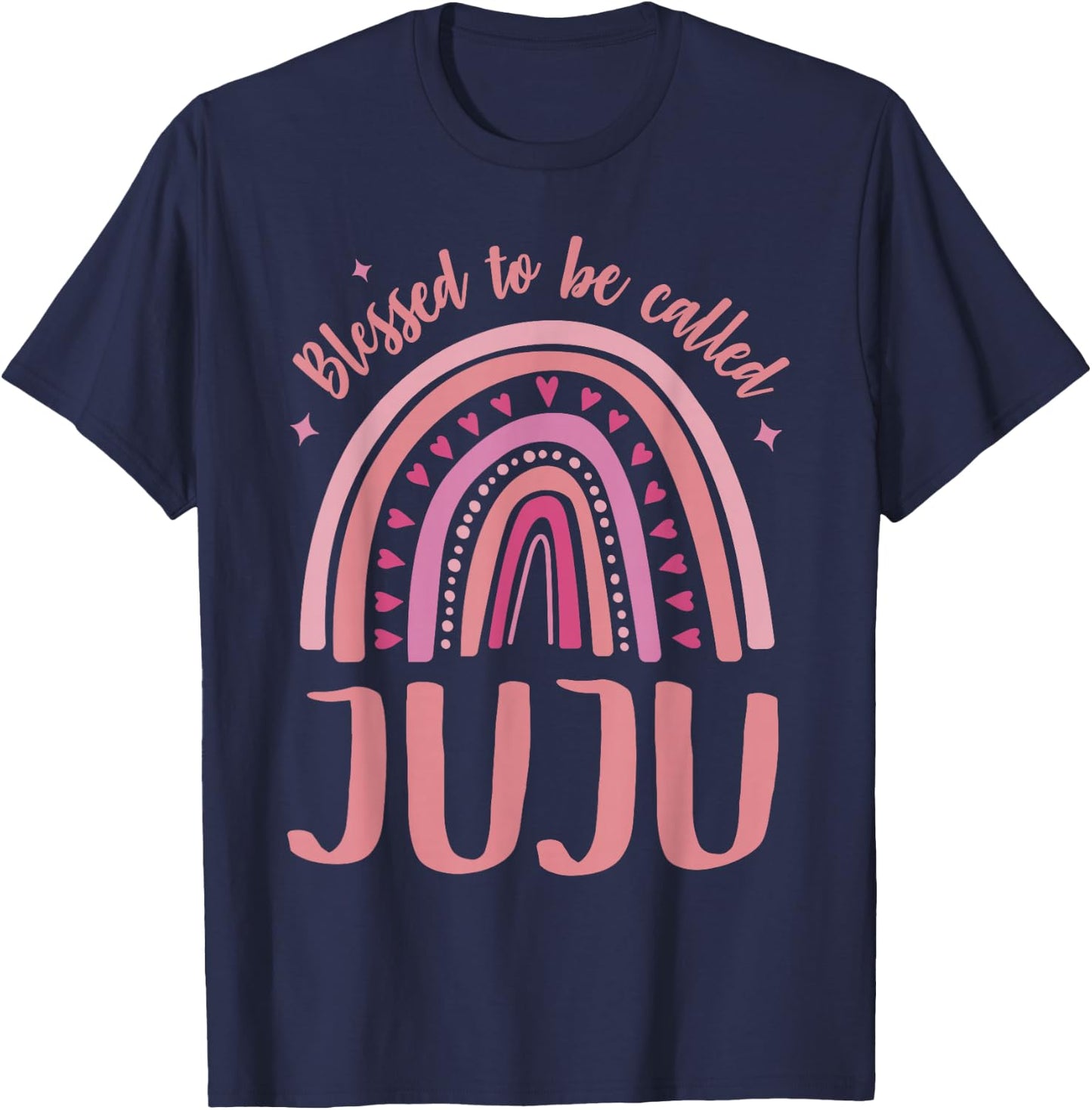 Juju for Grandma Women Mother's Day Blessed Juju T-Shirt - T-Shirt | Navy