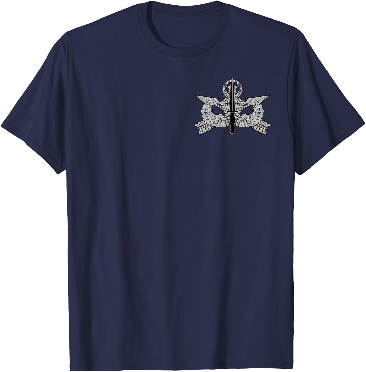 US Special Forces USASOC Jumpmaster Airborne Wings T-Shirt - T-Shirt | Navy