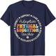 Adaptive Physical Education Teacher Week Back to School Women Girls Kids T-Shirt - T-Shirt | Navy