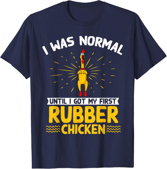 Rubber Chicken Costume Toy Rubber Chicken T-Shirt - T-Shirt | Navy