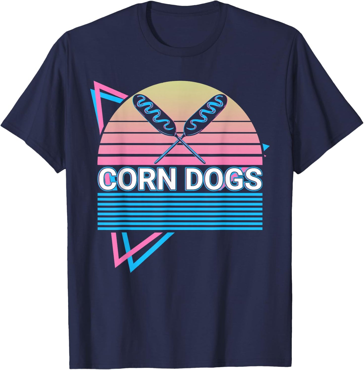 Corn Dogs Hot Dogs T-Shirt - T-Shirt | Navy