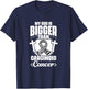 Zebra Ribbon God Is Bigger Than Carcinoid Cancer Awareness T-Shirt - T-Shirt | Navy