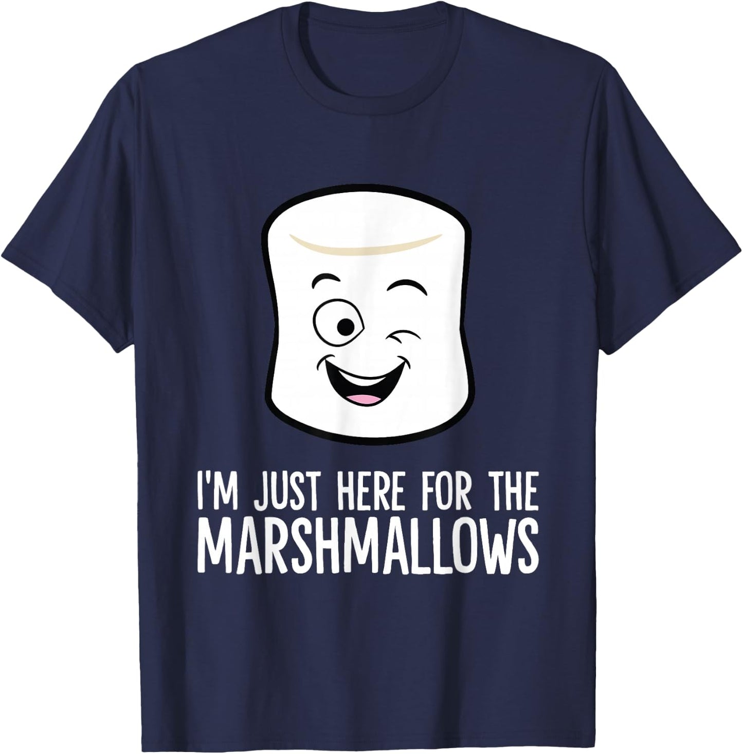 I'm Just Here For The Marshmallows T-Shirt - T-Shirt | Navy