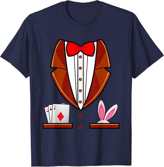 Magician Costume Shirt Magicians Magic Halloween Magician T-Shirt - T-Shirt | Navy