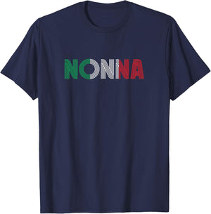 Grandma Italian Family Culture Italy Country Nonna T-Shirt - T-Shirt | Navy