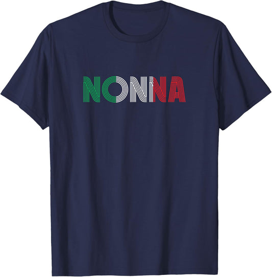 Grandma Italian Family Culture Italy Country Nonna T-Shirt - T-Shirt | Navy