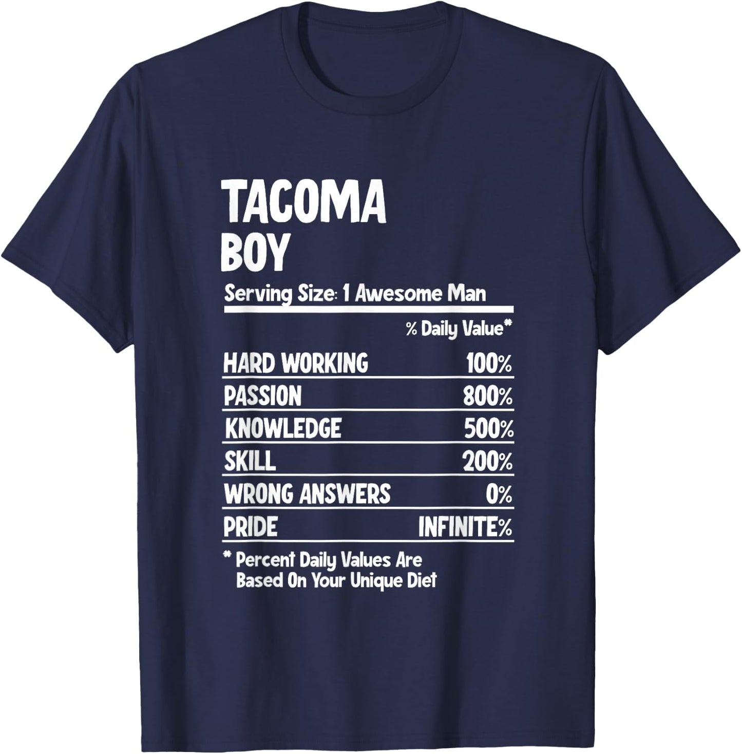 Boy from Tacoma T-Shirt - T-Shirt | Navy