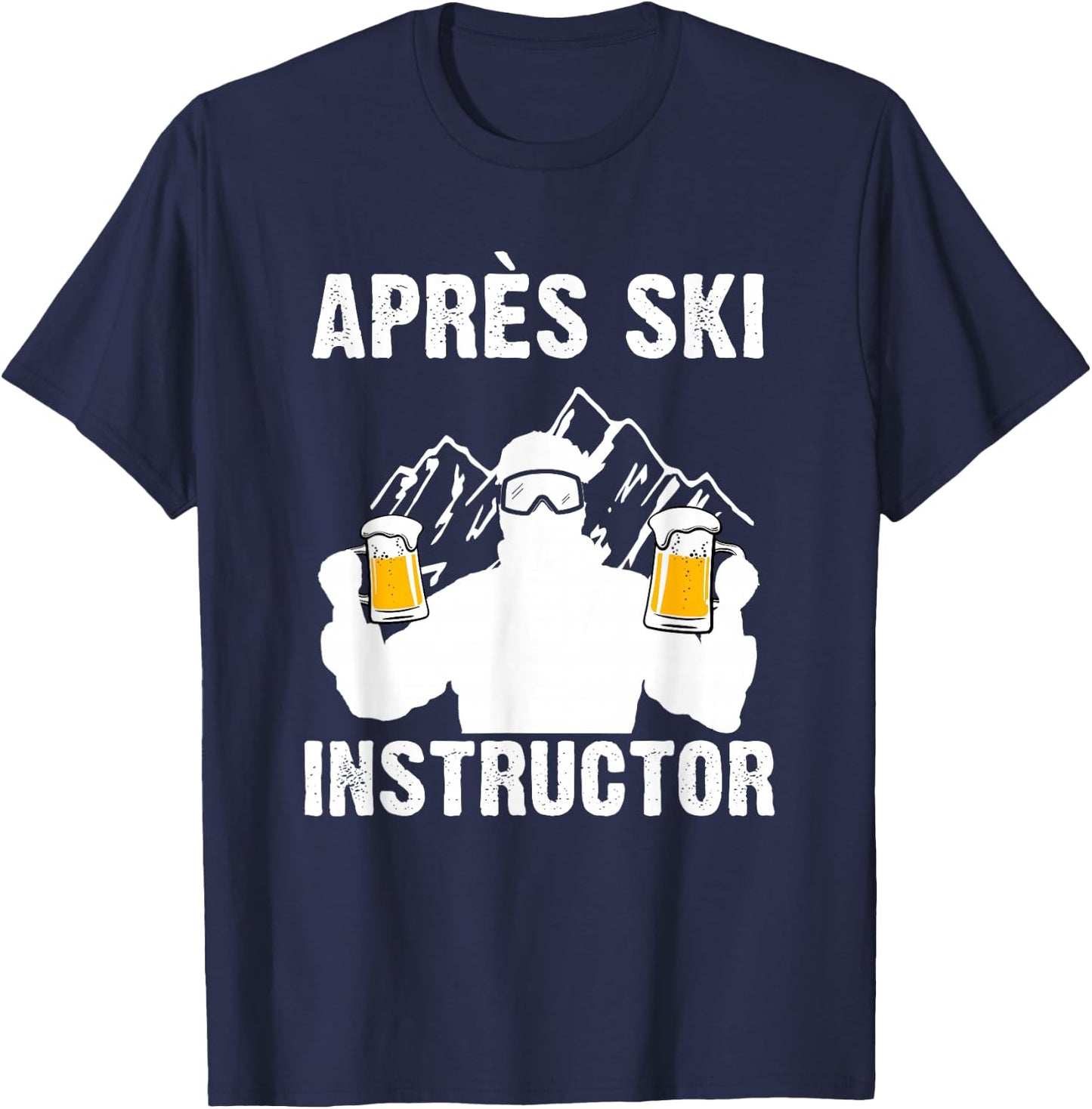 Apres Ski Instructor T-Shirt - T-Shirt | Navy
