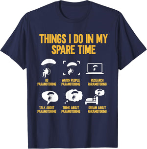 Parasol Flying Motorised Paraglider T-Shirt - T-Shirt | Navy