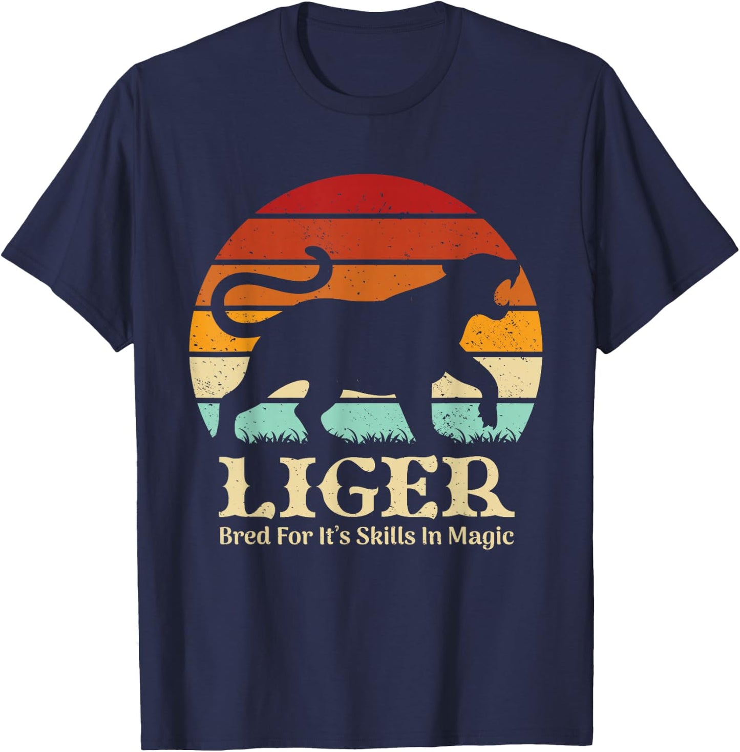 Liger Bred For Ist Skills In Magic T-Shirt - T-Shirt | Navy