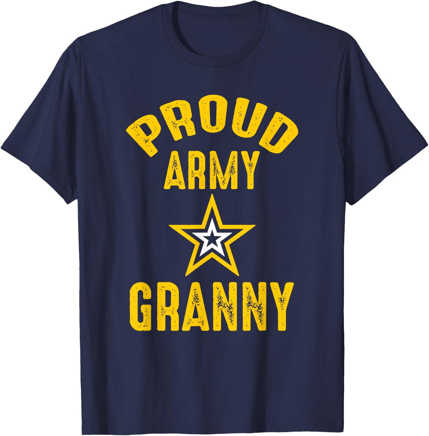 Vintage Proud Army GRANNY Veterans Family Reunion Match T-Shirt - T-Shirt | Navy