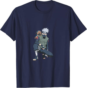 Naruto Shippuden Kakashi & Pakkun Small T-Shirt - T-Shirt | Navy
