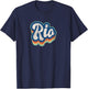 Rio First Name Boy Vintage Style 70s 80s Personalized T-Shirt - T-Shirt | Navy