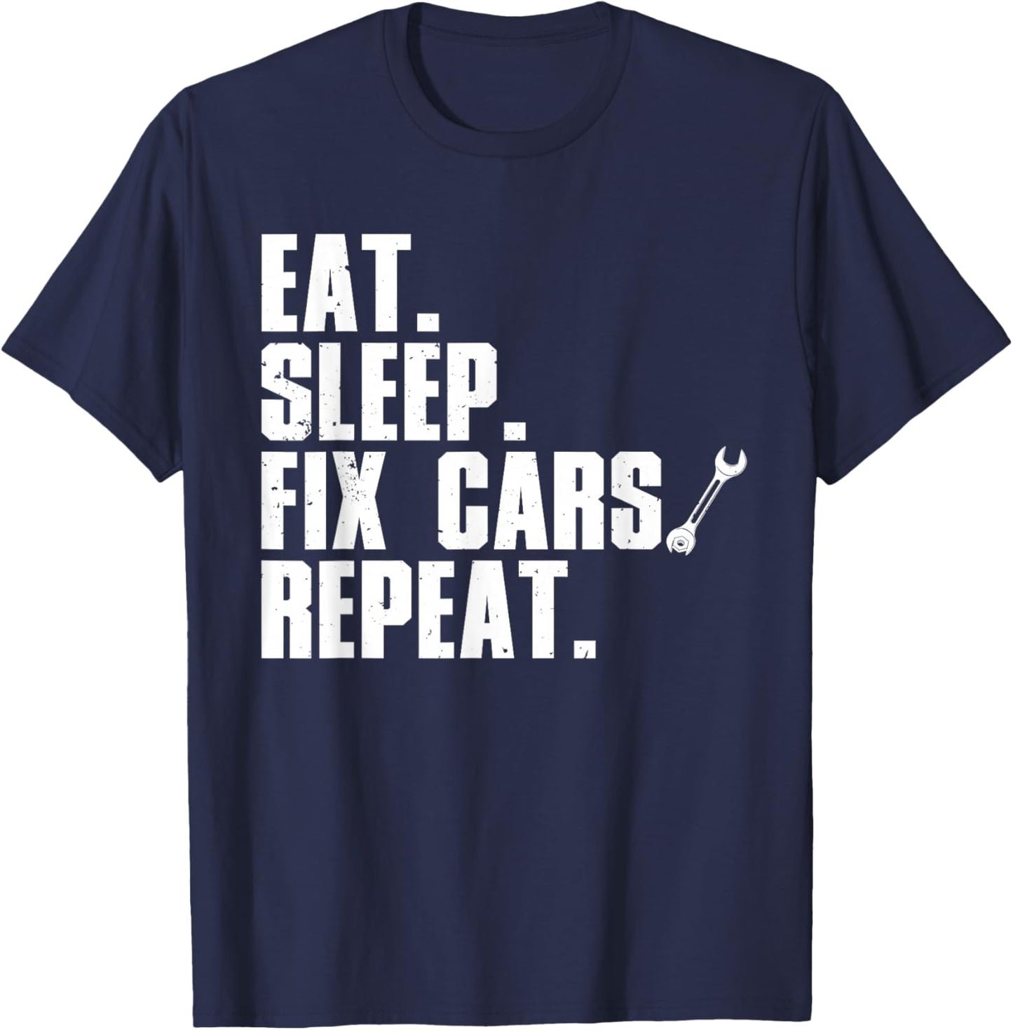 Funny Mechanic Dad Auto Garage Automobile Car Lover T-Shirt - T-Shirt | Navy
