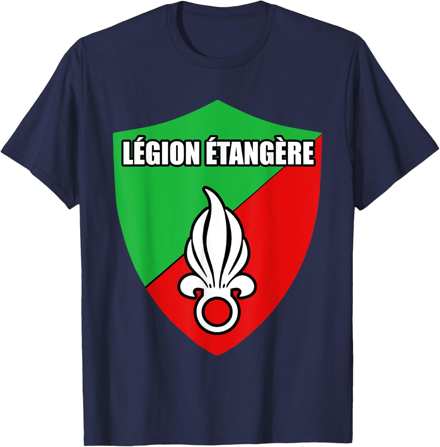 France Foreign Legion Etangere Military Crest T-Shirt - T-Shirt | Navy