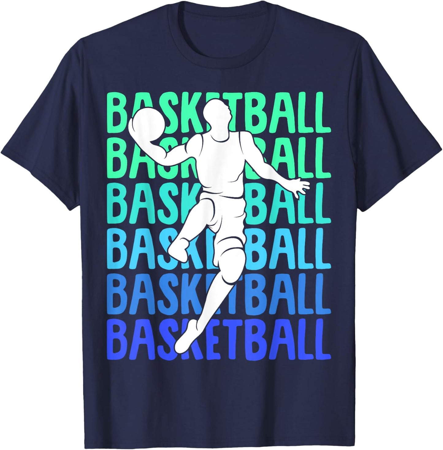 Basketball Kids Boys Men T-Shirt - T-Shirt | Navy
