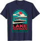 Lake Norman Retro Boating NC T-Shirt - T-Shirt | Navy