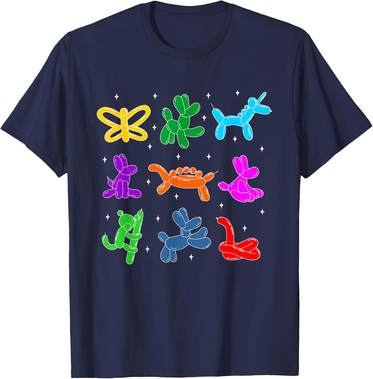 Balloon Animals Artist Entertainer T-Shirt - T-Shirt | Navy