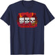 Minecraft Ghast Trio Critical Hit Panel T-Shirt - T-Shirt | Navy