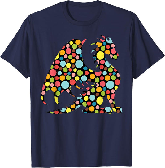 International Dot Day Dragon Dots Women Girls Kid Youth Teen T-Shirt - T-Shirt | Navy