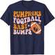 Pumpkins Football Baby Bumps Pregnancy Announcement Fall T-Shirt - T-Shirt | Navy