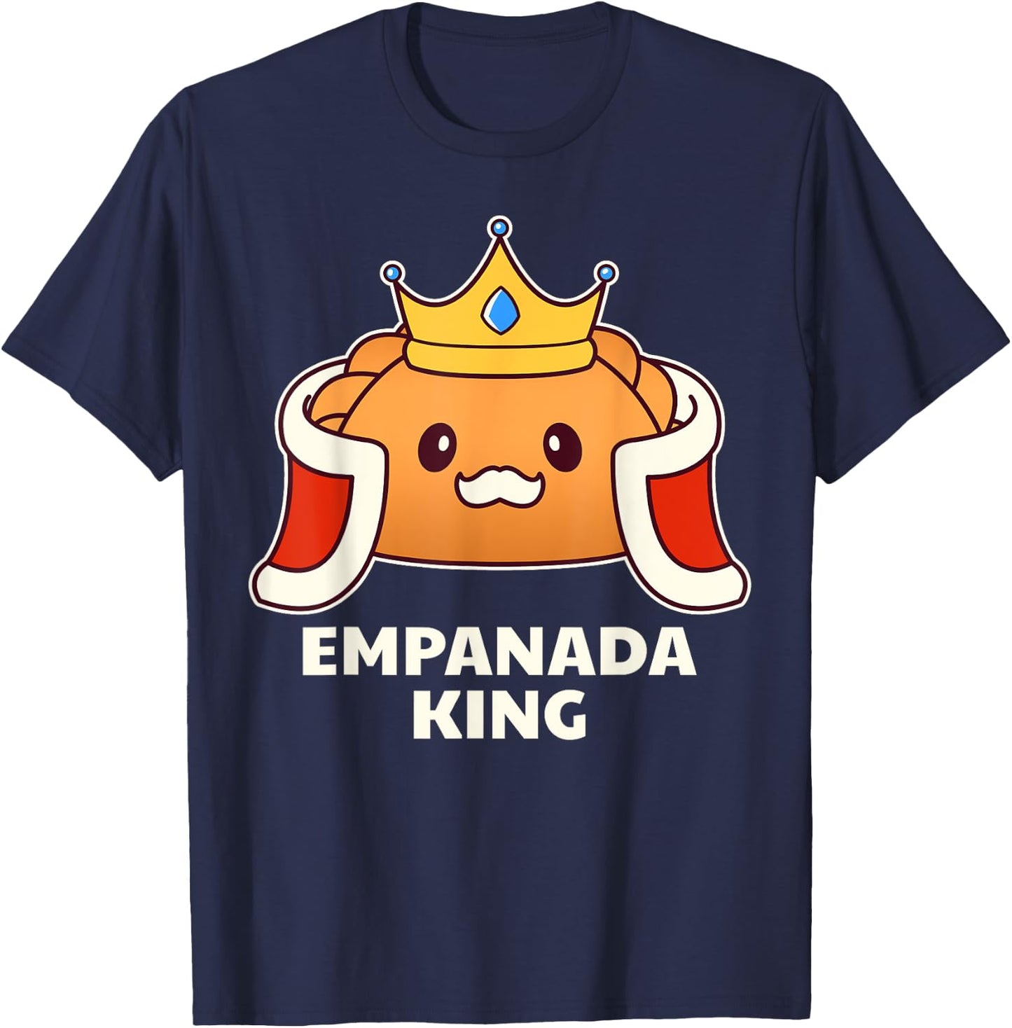 Empanada King - Funny Street Food T-Shirt - T-Shirt | Navy