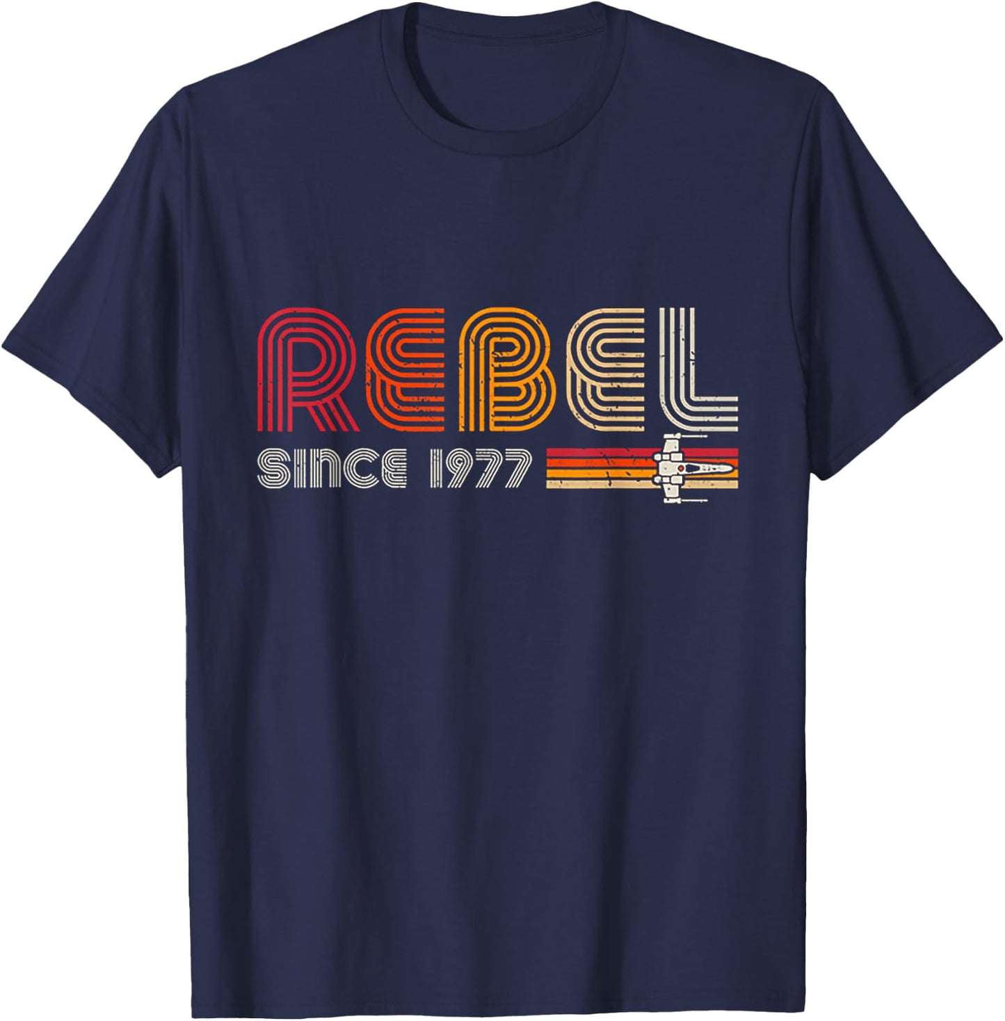 Rebel Since 1977 Retro Vintage T-Shirt - T-Shirt | Navy