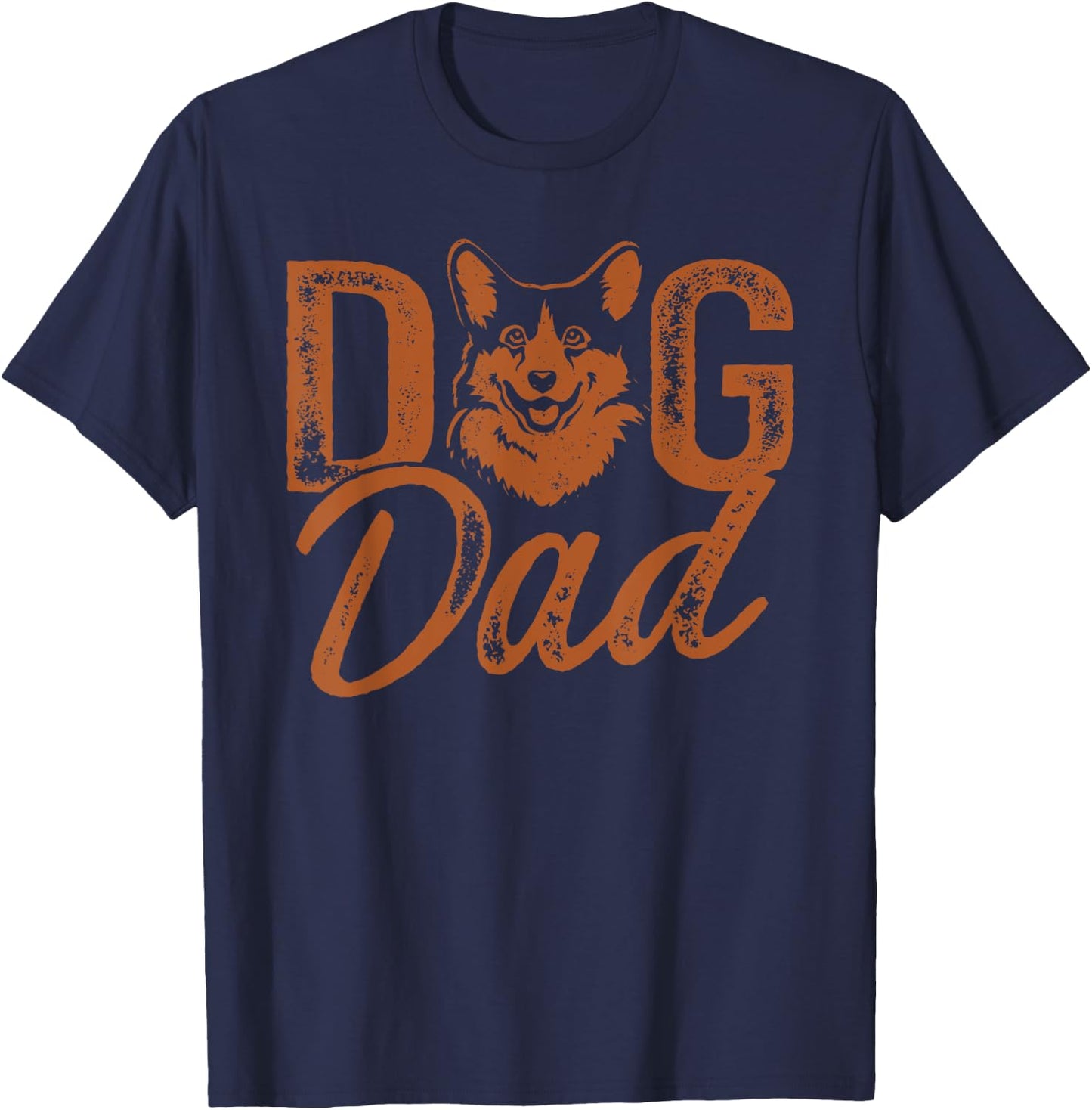 Corgi Dog Dad Men T-Shirt - T-Shirt | Navy