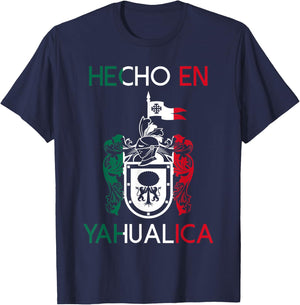Yahualica Jalisco Estado De Mexico Escudo Eagle Aguila T-Shirt - T-Shirt | Navy