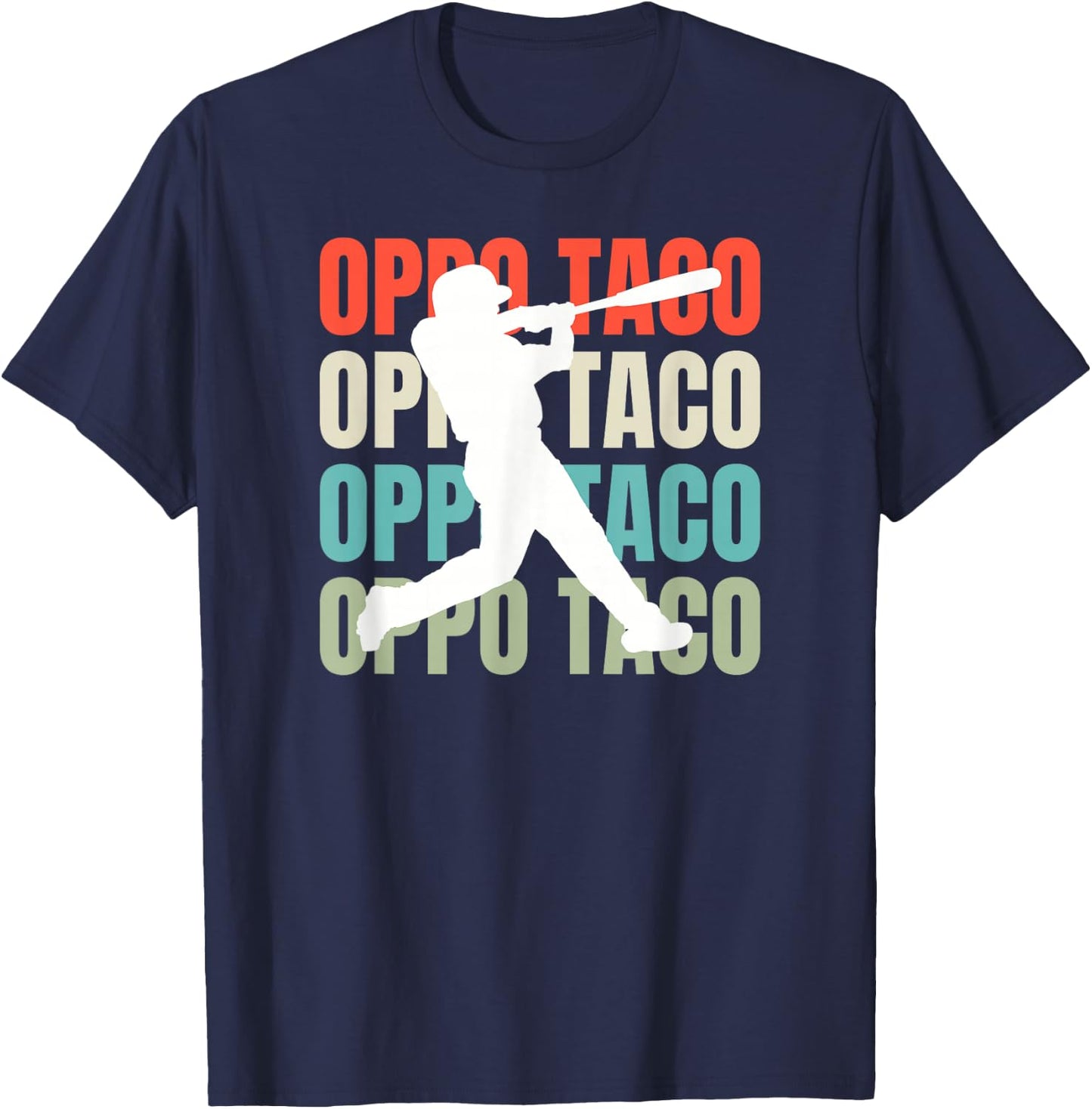 Baseball Oppo Taco Hits T-Shirt - T-Shirt | Navy