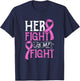 Her Fight Is My Fight Breast Cancer Awareness Fighters T-Shirt - T-Shirt | Navy