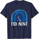 T1D Diabetes Awareness Aunt Type 1 Diabetes Warrior Aunt T-Shirt - T-Shirt | Navy