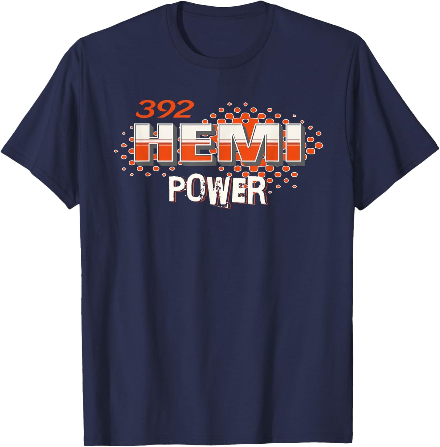 392 Hemi Power Muscle Car Design T-Shirt - T-Shirt | Navy