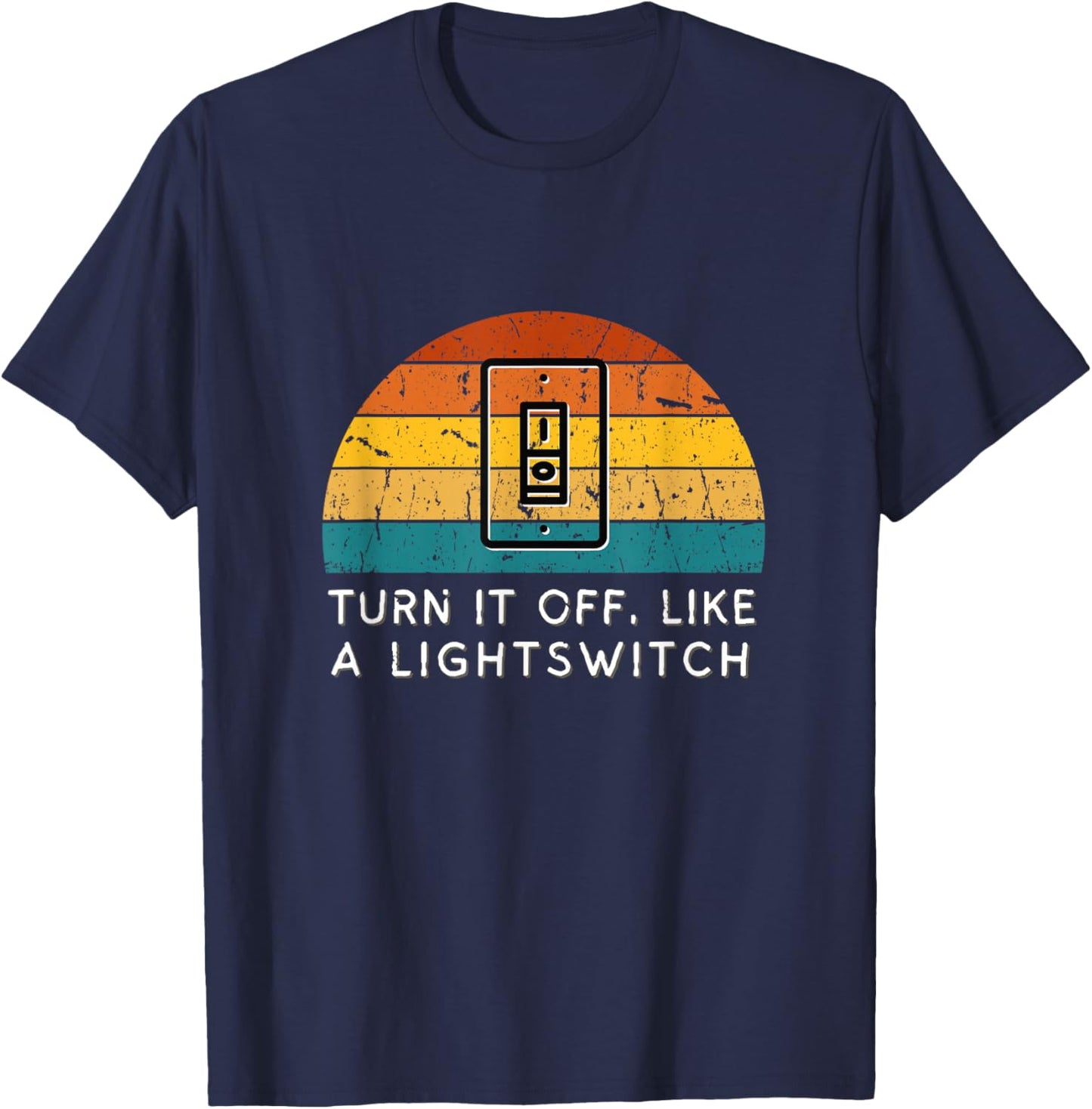Book of Mormon Musical Turn It Off Like A Lightswitch Sunset T-Shirt - T-Shirt | Navy