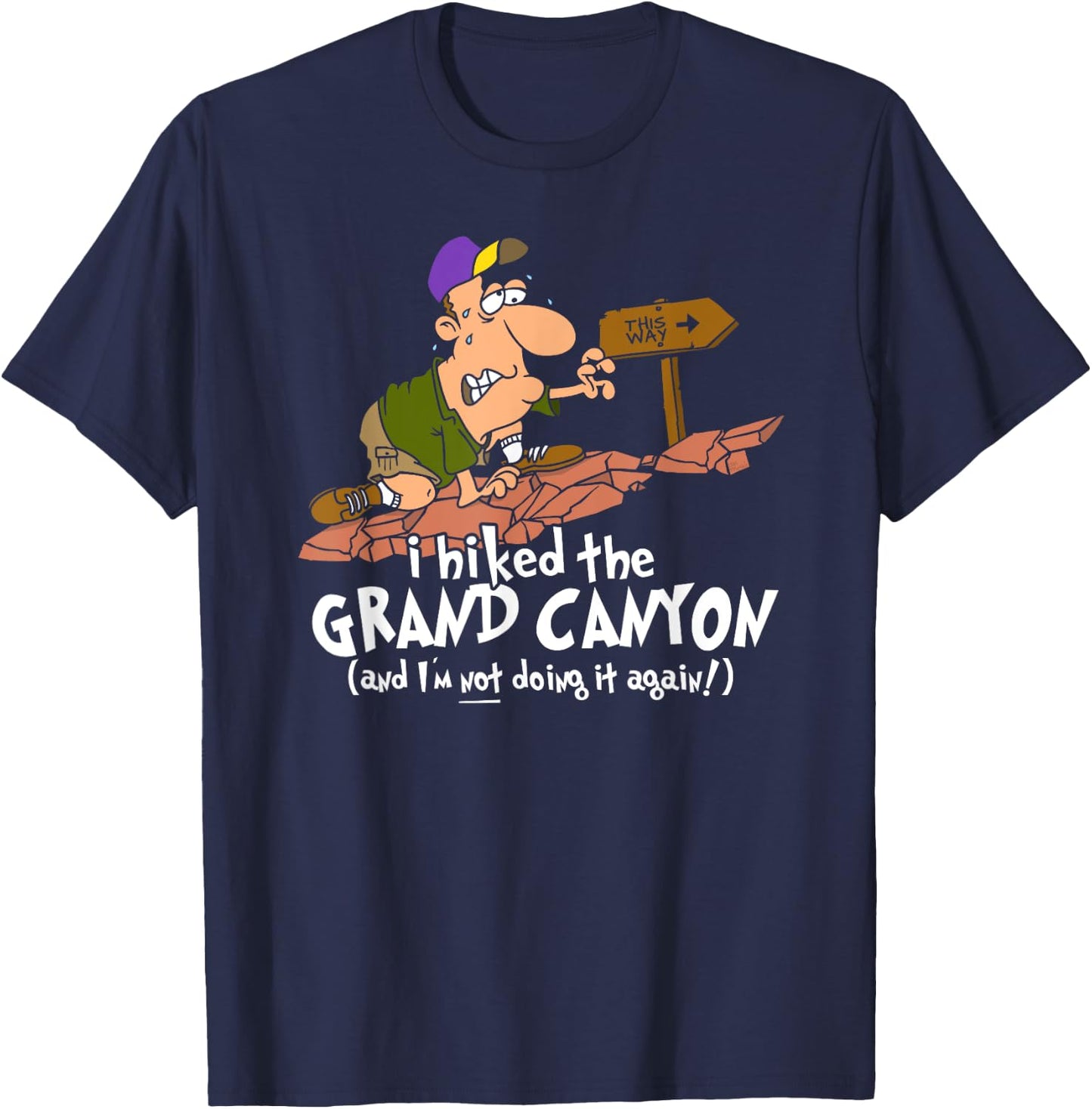I Hiked the Grand Canyon T-Shirt - T-Shirt | Navy