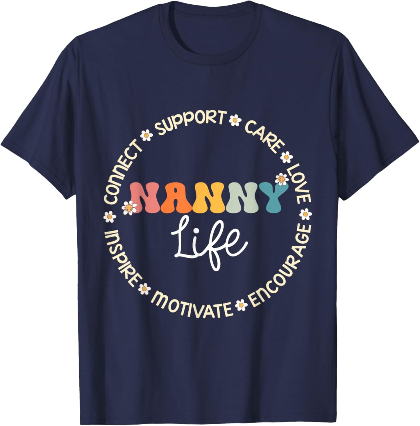 Nanny Life Appreciation Week Back to School T-Shirt - T-Shirt | Navy