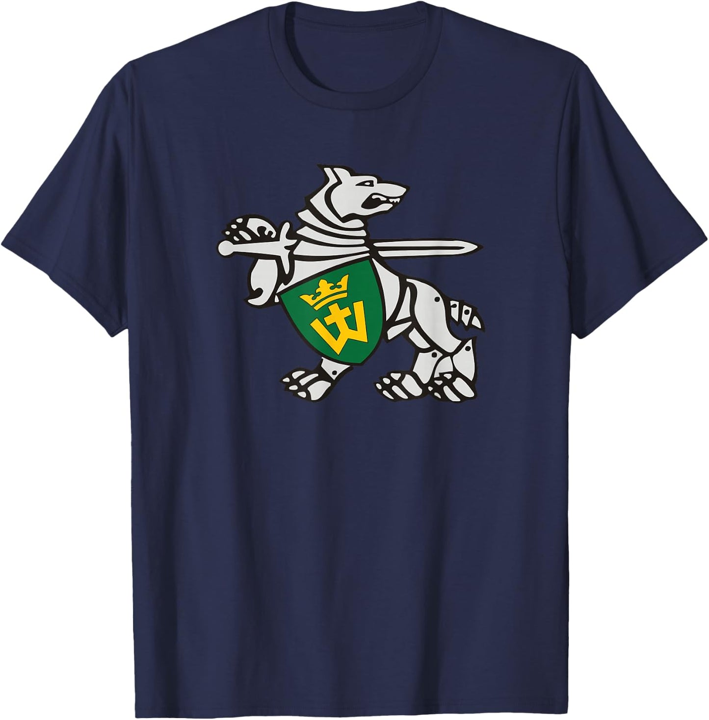 Iron Wolf Mindaugas by Lithuania Strong T-Shirt - T-Shirt | Navy