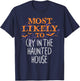 Most Likely To Halloween Cry In The Haunted House Matching T-Shirt - T-Shirt | Navy