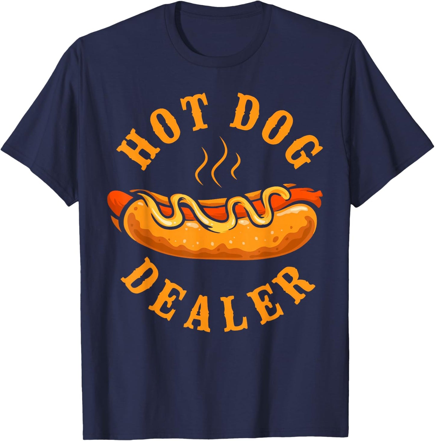 Hot Dog Adult Hot Dog Dealer T-Shirt - T-Shirt | Navy