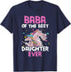 Baba Of The Best Daughter Ever Unicorn Dad Persian Arabic T-Shirt - T-Shirt | Navy