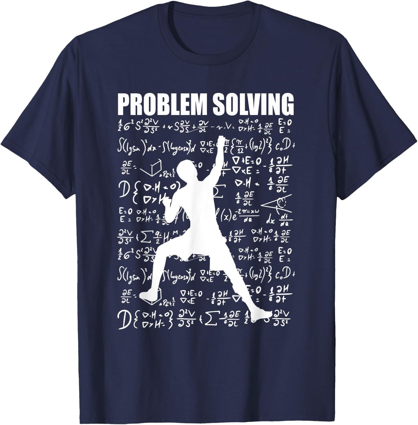Problem Solving School Rock Climbing Climber Men Bouldering T-Shirt - T-Shirt | Navy