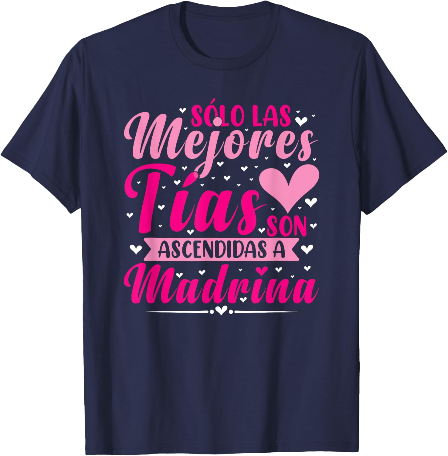 Tía Madrina Bautizo T-Shirt - T-Shirt | Navy