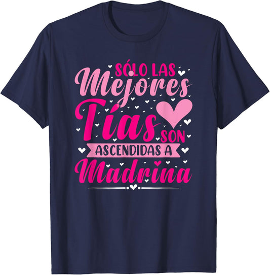Tía Madrina Bautizo T-Shirt - T-Shirt | Navy