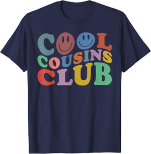 Cool Cousins Club, Funny Cousin Crew Kids Boys Girls T-Shirt - T-Shirt | Navy